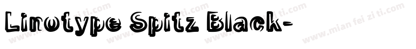 Linotype Spitz Black字体转换